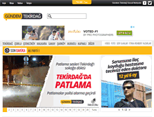 Tablet Screenshot of gundemtekirdag.com